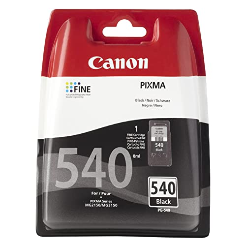 Cartuccia FINE nero Canon PG-540 - Formato Standard - Nero - Confezione Plastica Obsoleta con antitaccheggio