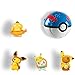 HONGECB Pokémon Figuritas Bolas, Pokebolas, Pokémon Ball y Figuras, Pokémon Figuras De Acción, Figuritas Figuras, Divertido Juego De Juguete De Regalo, para Niños y Adultos, 1+4 Piezas