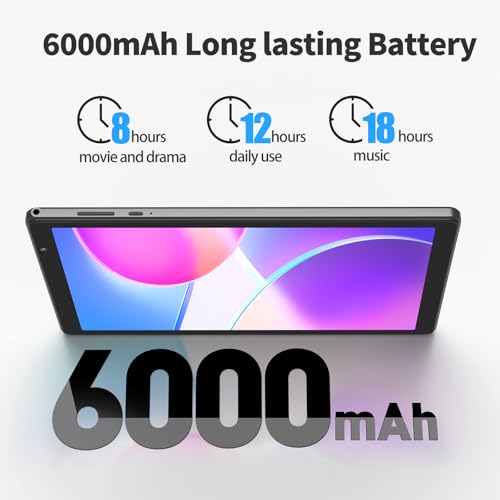VASOUN 10 Inch Tablet with Case, Tablet PC Android 14 with 4GB(2+2GB Expand) RAM 32GB ROM,6000mAh Battery,1280 * 800 IPS,Dual Speaker,Dual Cameras,Type C(Grey) - Image 4