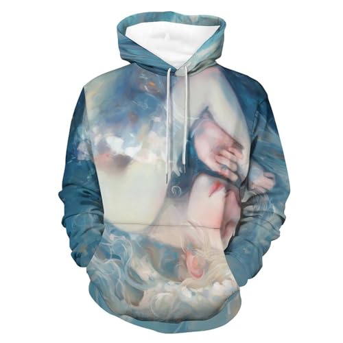 Sweat à capuche sirène pour homme et femme en taille S confortable