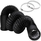 Manguera de Ventilación Flexible de 4 pulgadas, 8 pies, ​Conducto,Tubo de Ventilación de PVC y Aluminio para...