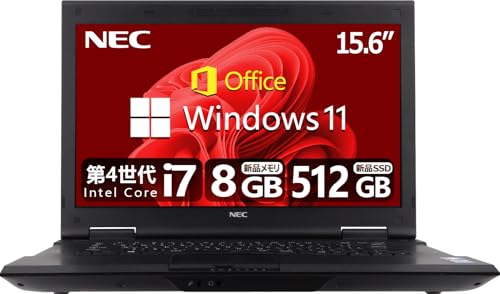 �y�����ςݕi�z �yCPU:��4����Core-i7���ځzNEC VK�V���[�Y ��MS & Office2019&�ŐVWindows11 Pro/�e���L�[�t��(�O�t��or����)/15.6�C���`/WiFi/HDMI/�����p�t�H�[�}���X/�m�[�g�p�\�R�� (3)��4