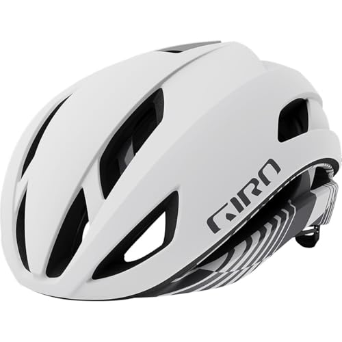 Giro Eclipse Sphärischer Rennradhelm für Erwachsene, Matt-Weiß-Anthrazit, Größe M (55-59 cm)