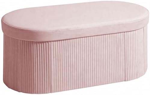 HOMCOM Puff Almacenaje, Banco Almacenaje Plegable, 72 L, 76x38x35...
