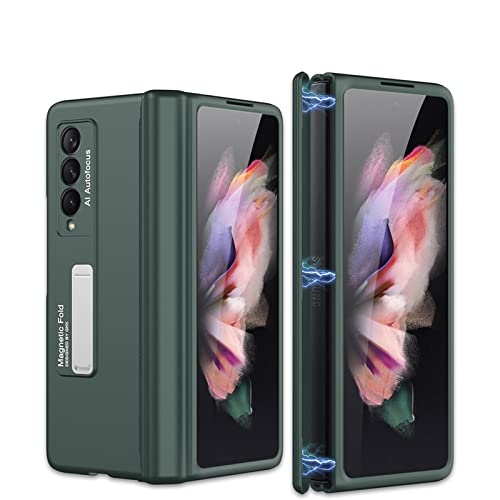Coque Galaxy Z Fold 3 5G antichoc étui protection intégrale housse pliable vert