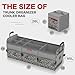 LIBZAKI Car Trunk Organizer,3 Compartments Big Trunk Storage, Large Capacity, Foldable, 95L Heavy Duty Storage Box for Car, SUV, Truck,Jeep, Includes 26L Cooler Bag -Gray Camouflage