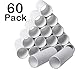 60 Pack Thick Cardboard Tubes for Crafts - Bulk Craft Rolls - Round Cardboard Tubes - Toilet Paper Rolls Crafts - Craft Tubes - Paper Tube for Arts & Crafts - 1.57 x 3.9 Inches - White
