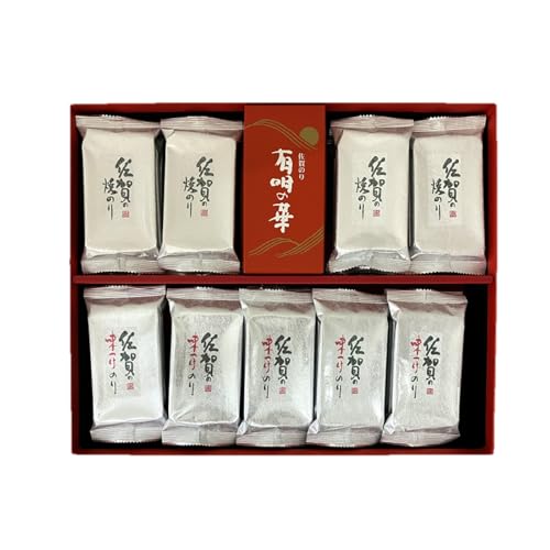 大坪茶舗 佐賀海苔 (有明の華:焼のり(8切4枚×12袋)・味のり(8切4枚×15袋)