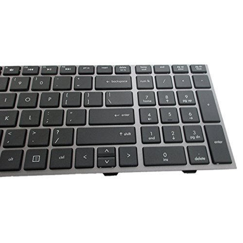 Sunmall New Laptop Keyboard With Frame For Hp Probook 4540S 4540 4545S Series Compatible With Part Number 702237-001 683491-001 701485-001 Grey Frame Us Layout #TOP6