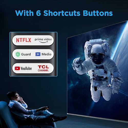 Image of K2ORA Remote Compatible for TCL & iFFALCON Android Smart TV - Replacement for LED, QLED, 4K UHD & Mini LED TVs | Voice Control with Google Assistant | Bluetooth | 6 OTT Hotkeys | Pairing Required
