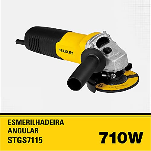 STANLEY Esmerilhadeira Angular de 4 1/2 Pol. (114mm) 710W 220V STGS7115
