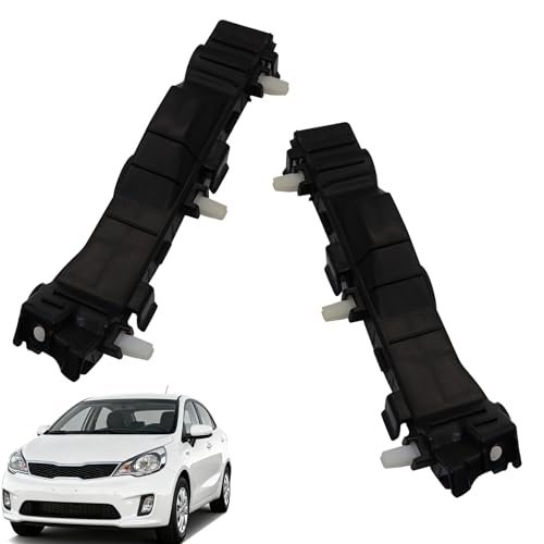 XQSMWF Front Bumper Support Bracket, Fit for Kia Rio EX LX SX 2012-2017 1.6L l4, Replac# 865141W200 865131W200, Front Left & Right Side Bracket Bumper Mount Support