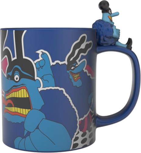 The Beatles Blue Meanie 3D Henkel Unisex Tasse multicolor Keramik Band-Merch, Bands