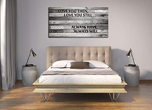 A71862 Canvas Wall Art Love You Still Large Wall Art (Wood Frame Ready To Hang) For Wall Decor #TOP1