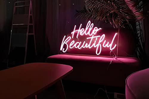 Image of LED Neon Sign Night Light for Wall Party Decor Bedroom Room Bar Wedding Home Birthday Art Decoration Christmas with USB Chain Light modulator 5v (lets party blue)