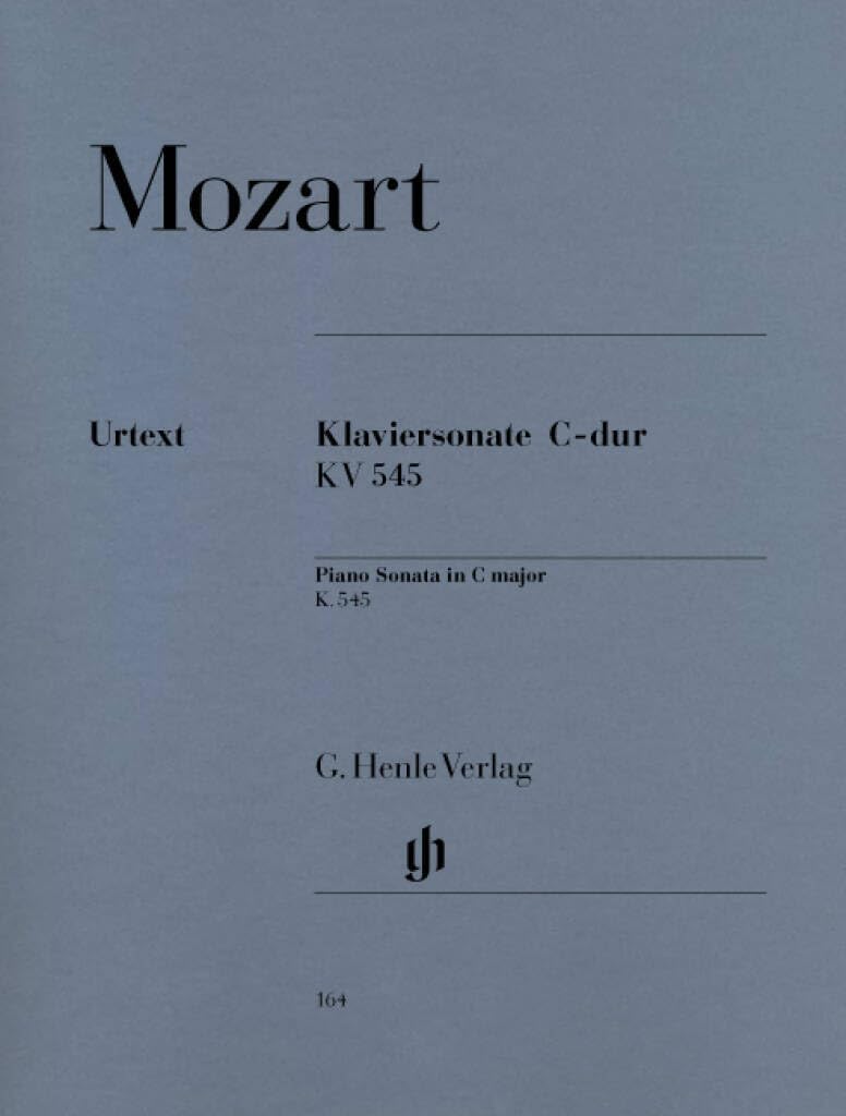 Piano Sonata [Facile] C major KV 545 - piano - (HN 164): Instrumentation: Piano solo