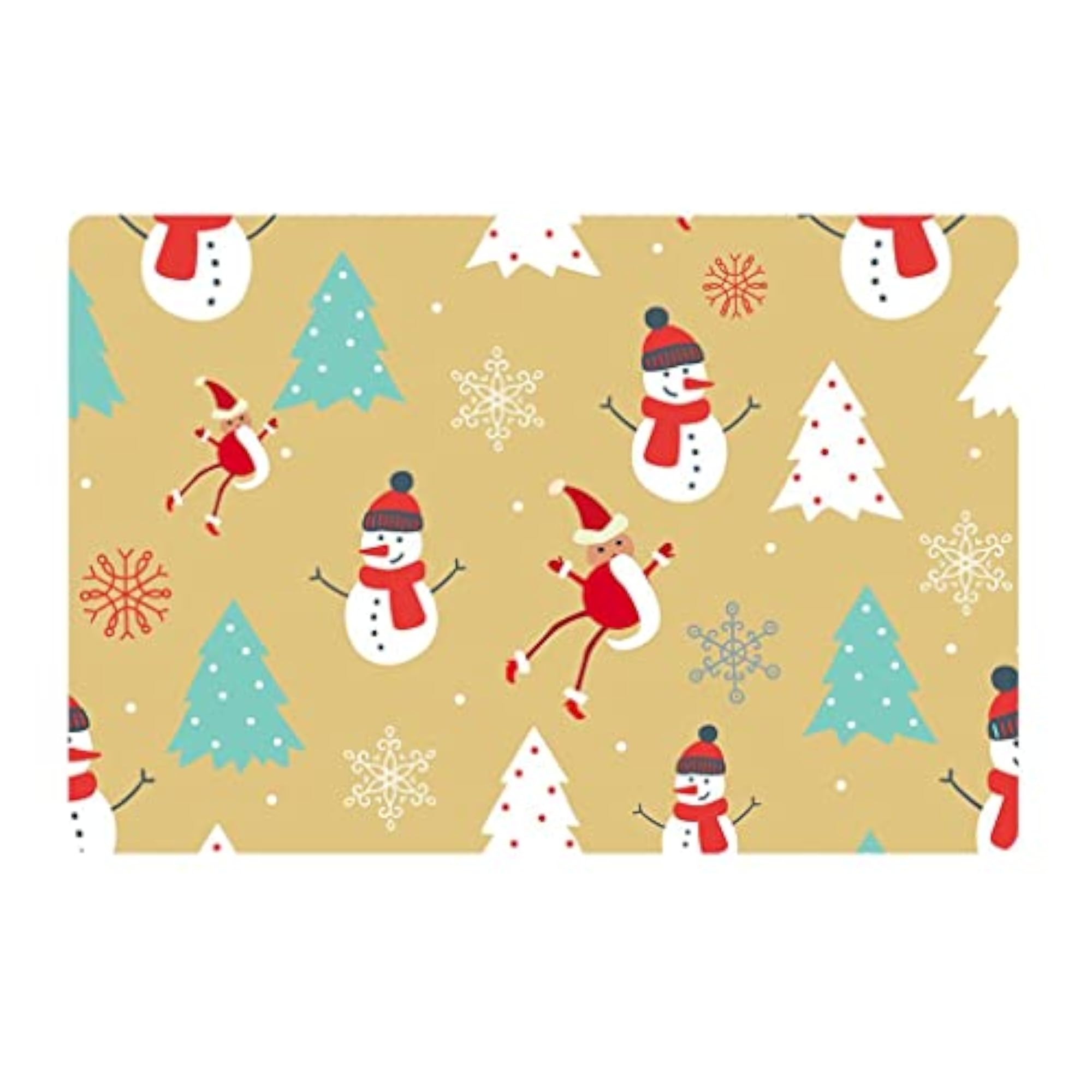 Nonslip Bathroom Mat, Rubber Floor Carpet, Christmas Decor