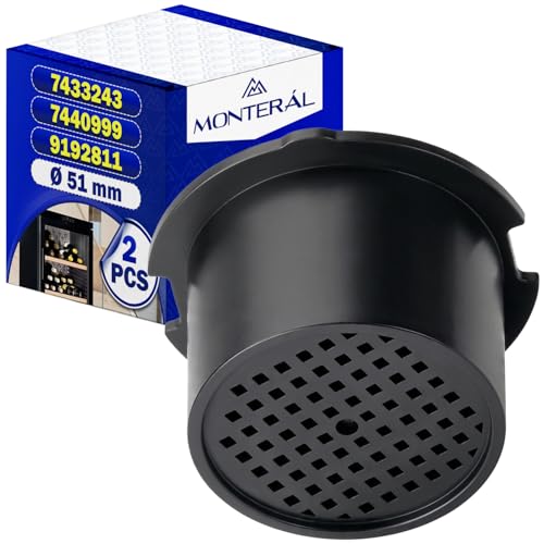 2 Pièces Filtre à Charbon Actif Frigo Cave a Vin Ø 51 mm avec Code Original 7433243 7440999 9192811 pour Liebherr 9447050 pour Miele 467217 606509 pour...