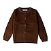 Boys Girls Cardigan Sweaters Kids Fashion Open Front Long Sleeve Knit Sweater Toddler Button Down School (B, 2-3 Years)
