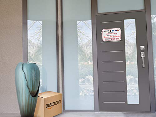 Please Do Not Knock Or Ring Doorbell - Leave Package Sign Blank, Write Your Own Delivery Message, 6" X 9" No Rust Pvc Will Not Scratch, Easy To Mount W/Included Adhesive, Made In Usa By Spryzzle #TOP3