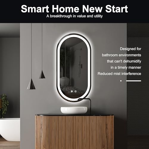 FORTNEY 16 * 32 LED Bathroom Mirror with Lights, Anti-Fog, Dimmable, Lighted Bathroom Vanity Mirror for Wall, UL-Certified - Image 3