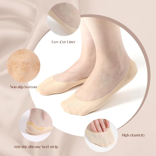 Image of Forbidden Road No Show Socks Ice Silk Thin Invisible Socks for Women