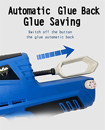 Electric Caulking Gun Cordless Portable Glass Hard Rubber Sealant Gun Handheld Rechargeable With 12V 1.5Ah Battery,1 Battery #TOP6