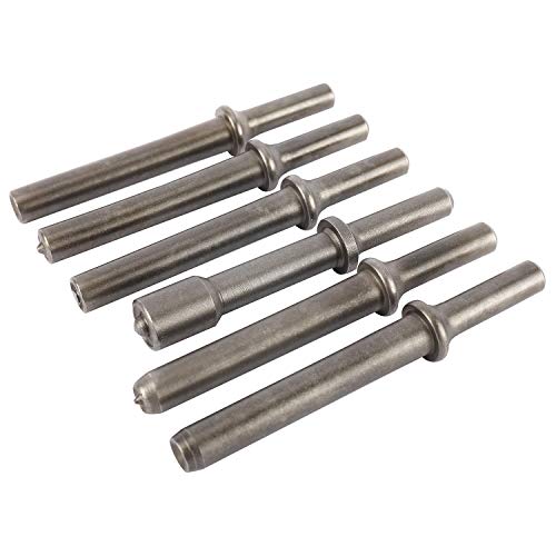Yaeccc 7 Pcs Heavy Duty Smoothing Pneumatic Air Rivet Hammer Tools Steel Air Hammer Chisel Pneumatic Hammer For Hollow Solid Half-Hollow Rivet thumb #7