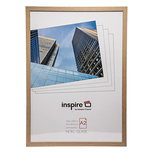 Hampton Frames SORBONNE A2 Picture Frame, Oak Effect, 42 x 59 cm
