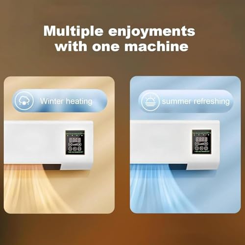 Aire Acondicionado Split MAX 2025 Ultra Silencioso, para Dormitorio Y Oficina En Casa, Montaje En Pared O Escritorio, 12 000 BTU con Refrigeración Y Calefacción Duales,A