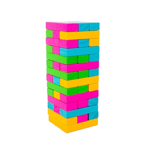 Gift Republic Tipsy Topple Tower - Fun Adult Drinking Game, Multicoloured, Piccolo-Mediano - Image 2