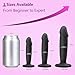 Anal Dildo Butt Plug Anal Training Sets Anal Plug Dildos Sex Toys Lifelike Dildos with Strong Suction, Realistic Penis G-Spot Stimulation Dildo Gift Sets & Sex Kits for Women Couple (Black)