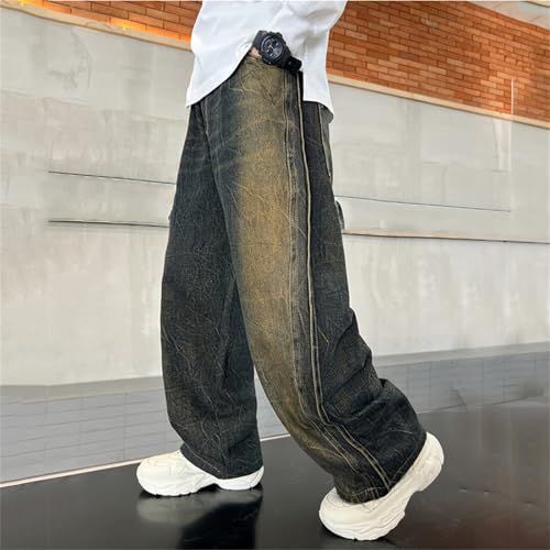 Pantalones vaqueros para niño de corte holgado y pierna recta estilo casual 2