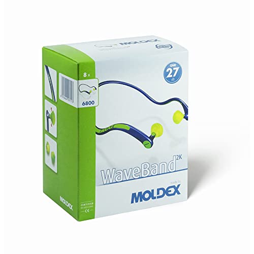 Moldex 680001 Waveband 2K Gehörschutzbügel mit Komfort-Form und Schaumstoffstöpseln, 1 Stück