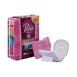 Poise Female Incontinent Pad Long Length 11' 48536, Light, 24 Ct