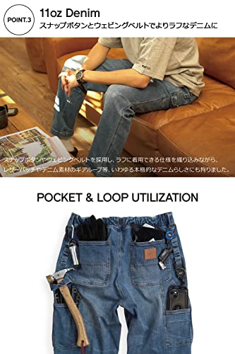 【ROOT CO.】PLAY Stretch Denim Pants (ワンウォッシュイン