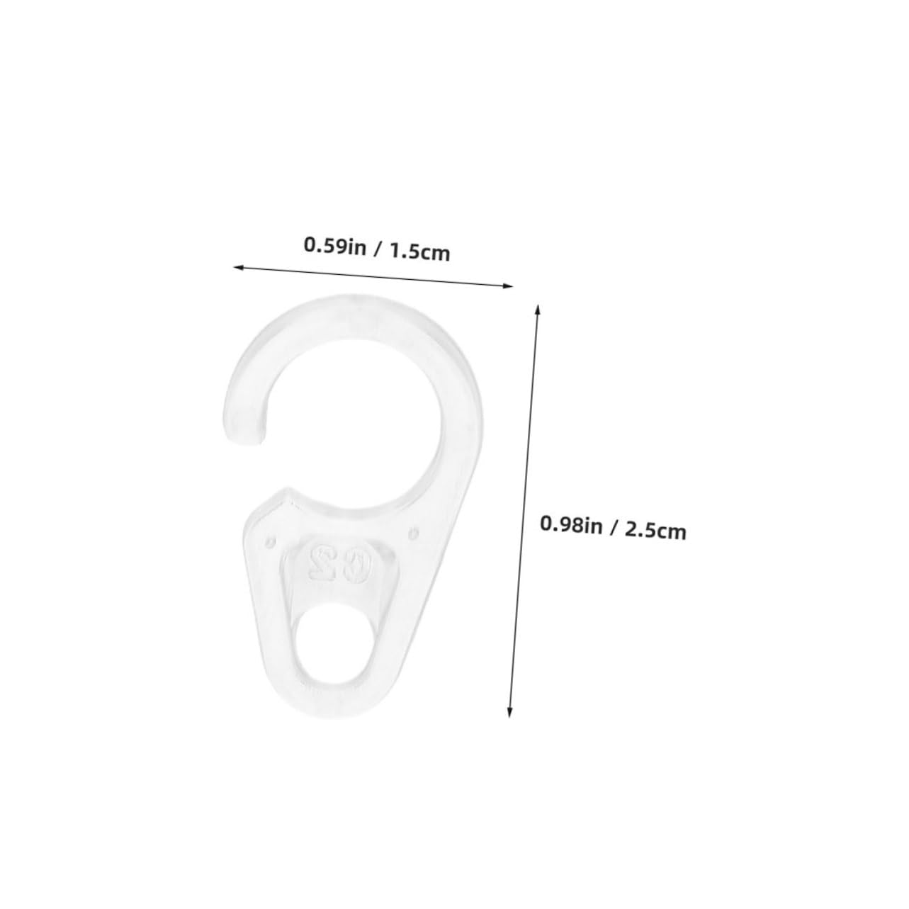100 ganchos de plástico transparente para cortina de ducha, diseño elegante de fácil deslizamiento, se adapta a barras de madera y rieles, perfecto para ventanas de baño y duchas