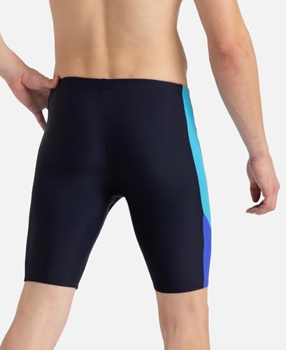 Image of Speedo Men Endurance+ High Tide Digital Print V-Cut Jammer - Arctic Glass