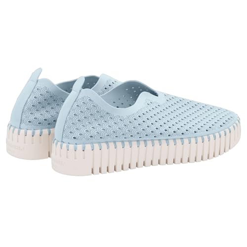 Image of Ilse Jacobsen HORNBAEK Women's Tulip 3373 Platform | Slip-On | Low-Top (Ash Blue, 9)