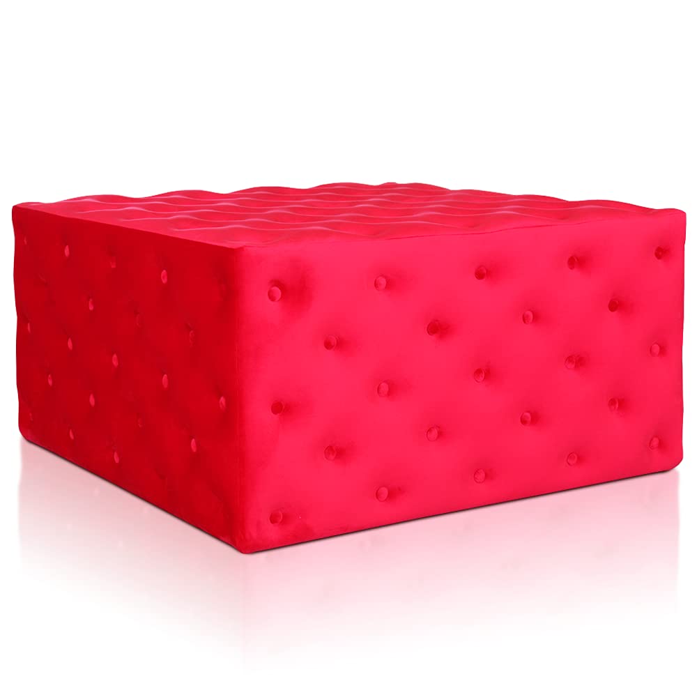Deshome Pouf poggiapiedi 83x43x44 cm stoffa Idrorepellente