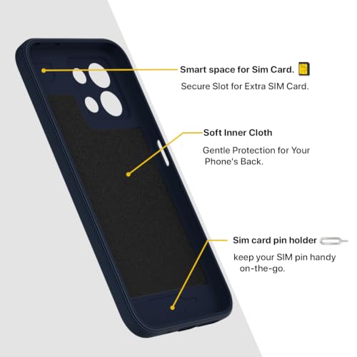 Image of Outlouders Back Cover for Redmi 17 5G | Soft Matte Silicone | Slim Fit | Magnetic-Safe Logo Design (Magnetic-Safe Not Compatible) | Shockproof | Camera Protection Bumper Case (Blue)