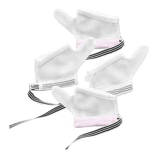 BESPORTBLE 2 Pairs Anti-Sucking Gloves for Babies Thumb Sucking Stop Tool Breathable Finger Protectors Prevent Nail Biting for Infants and Toddlers