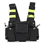 KEESIN Radio Walkie Talkie Chest Pocket Harness Bags Pack Backpack Holster Two Way Radios Carry Case Accessory Holder (Green)