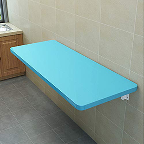 Genérico Mesa Plegable de Pared con Hojas abatibles, Mesa de Comedor para computadora con Soportes, Color Blanco, 20 tamaños