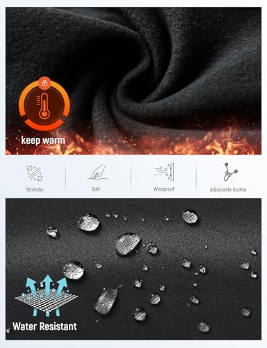 baleaf Balaclava Ski Mask Winter Water Resistant Face Mask for Women Men Cold Weather Gear Skiing Snowboarding Neck Gaiter Black