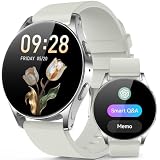 ChronArk 41mm AI Smart Watch with GPT, 1.32" AMOLED, Answer/Make Calls, Activity Fitness Tracker for Women Men, with AOD, Calorie & Step Counter, Sleep Monitor, 2 Bands for Android iPhone (Starlight)