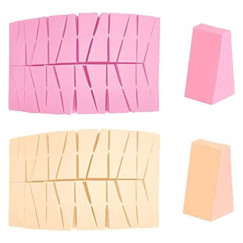 YUENWUZINIC 48 Stück Makeup Schwämmchen Dreieckige Make Up Schwamm Latexfrei Kosmetik Schwämmchen Cover