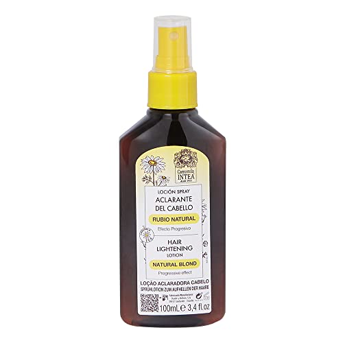 Camomila Intea – Loción aclarador de cabello Rubio Natural - Con extracto natural ecológico de manzanilla que aclara y protege el cabello – 100 ML