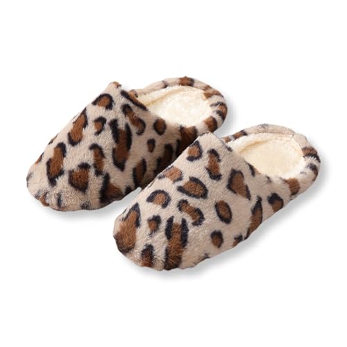 Women's Fluffy Slippers Soft Memory Foam Slip on Quiet House Suede Velvet Sole Cotton Shoes Indoor Warm Bedroom Shoes