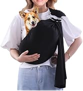 MABOZOO Ring Dog Wrap Carrier, Adjustable Front Facing Dog Sling Carrier Hands Free Cat Carrier, ...